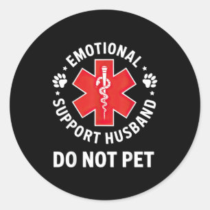 Sticker Rond Mari Ne Sont Pas Des Animaux De Compagnie