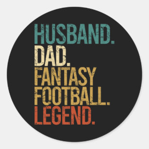 Sticker Rond Mari Papa Fantastique Légende de Football Drôle Ho
