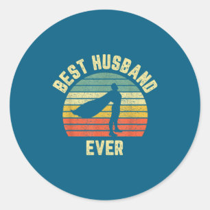 Sticker Rond Mari Super-héros Amusant de toujours