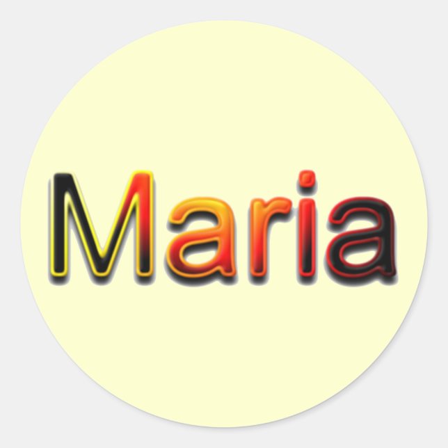 Sticker Rond Maria (Devant)