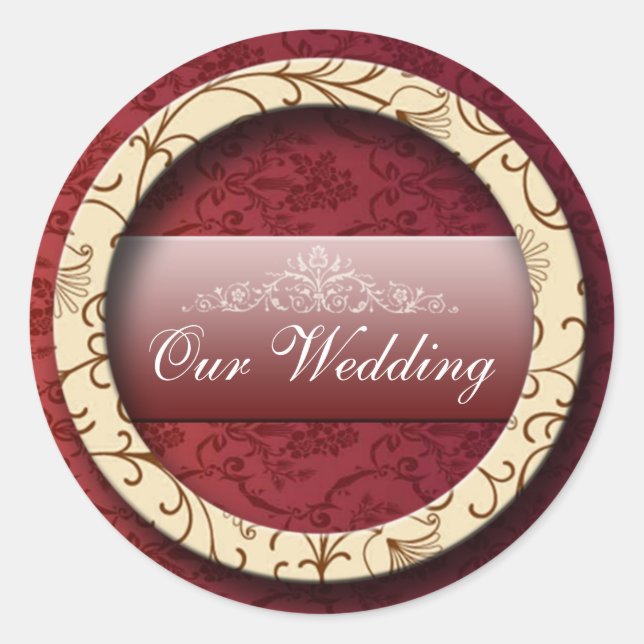 STICKER ROND MARIAGE 2 (Devant)