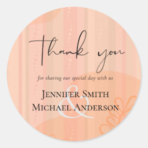 Sticker Rond Mariage Abstrait moderne scandinave japonais