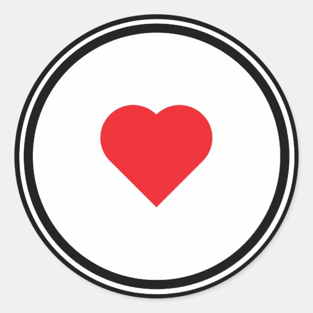 STICKER ROND MARIAGE AMOUR (Devant)