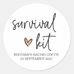 Sticker Rond Mariage Bachelorette Fête des poules Fête de la nu