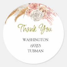 Mariage bohème Favor Classic Round S