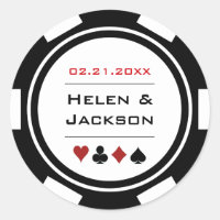 Mariage Casino de Chip Black White