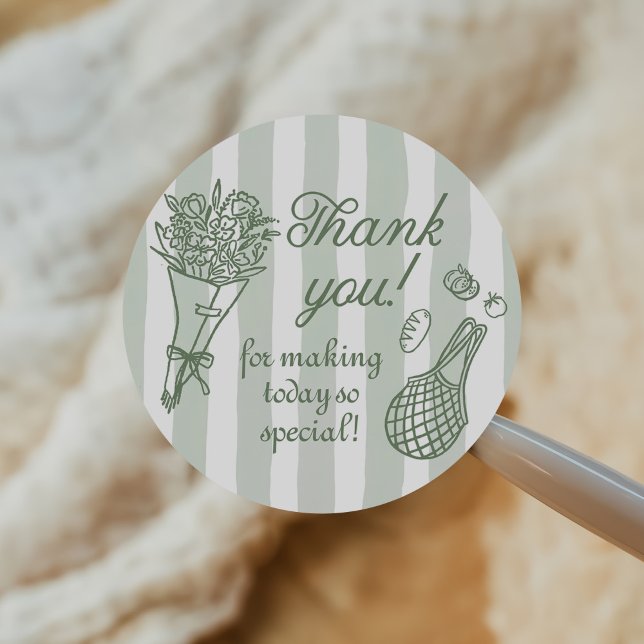 Sticker Rond Mariage Célébré Fraîchement Sorti du Marché (Créateur téléchargé)