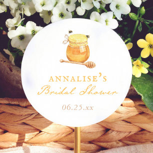 Sticker Rond Mariage Champêtre et Fantaisiste pour la Mariée
