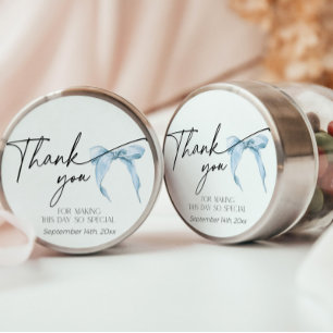 Sticker Rond Mariage civil Cadeau de remerciement de shower ave