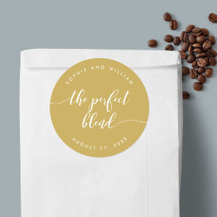 Sticker Rond Mariage couleur personnalisé de mixage parfait du