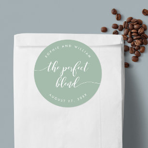 Sticker Rond Mariage couleur personnalisé de mixage parfait du 