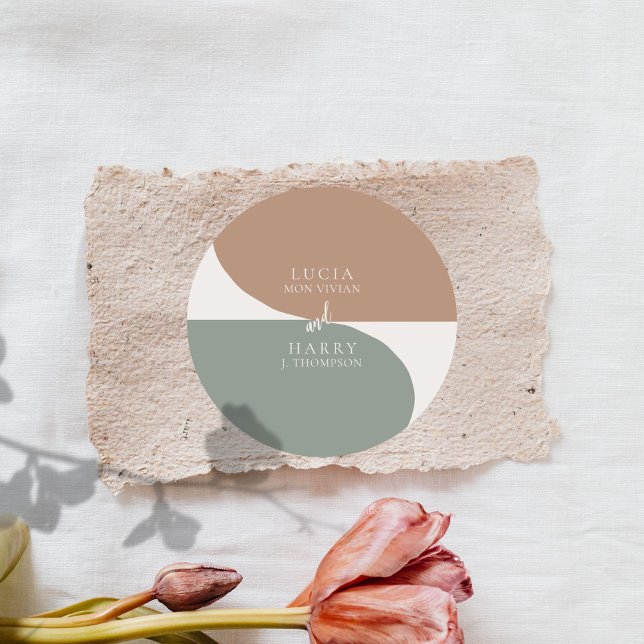 Sticker Rond Mariage Crazy Right Now (Créateur téléchargé)