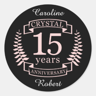 Sticker Rond mariage de Crystal 15 ans