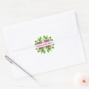 Sticker Rond Mariage de Dahlia de Jardin