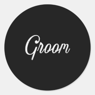 Sticker Rond Mariage de famille assorti Enterrement de vie de g