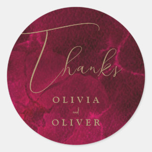 Sticker Rond Mariage de la passion bourguignonne