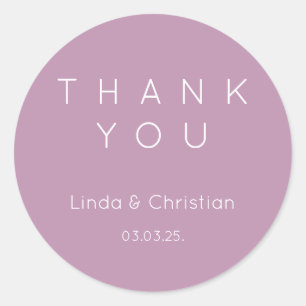Sticker Rond Mariage de lavande