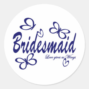 Sticker Rond Mariage de papillon/ domestique