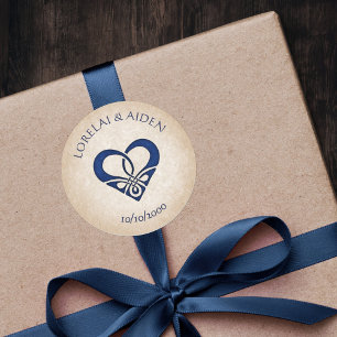 Sticker Rond Mariage d'Imaginaire Celtic Viking