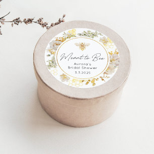 Sticker Rond Mariage élégant destiné à être une douche nuptiale