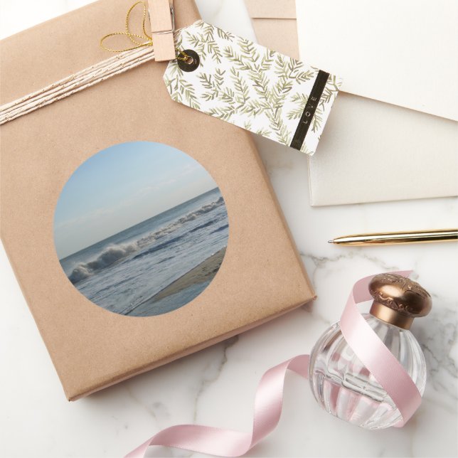 Sticker Rond Mariage en forme d'étoile de sable de plage (Cadeaux)