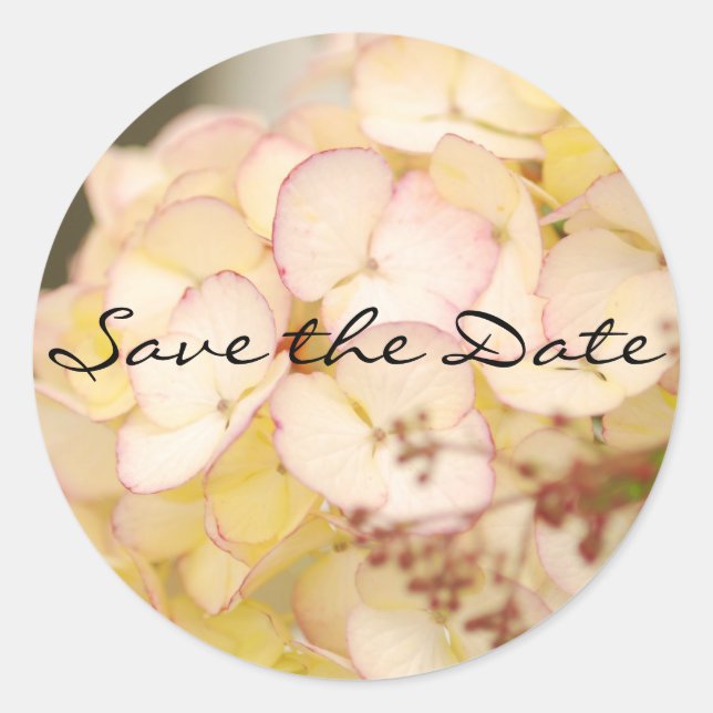 Sticker Rond Mariage Enregistrer l'étiquette de date (Devant)