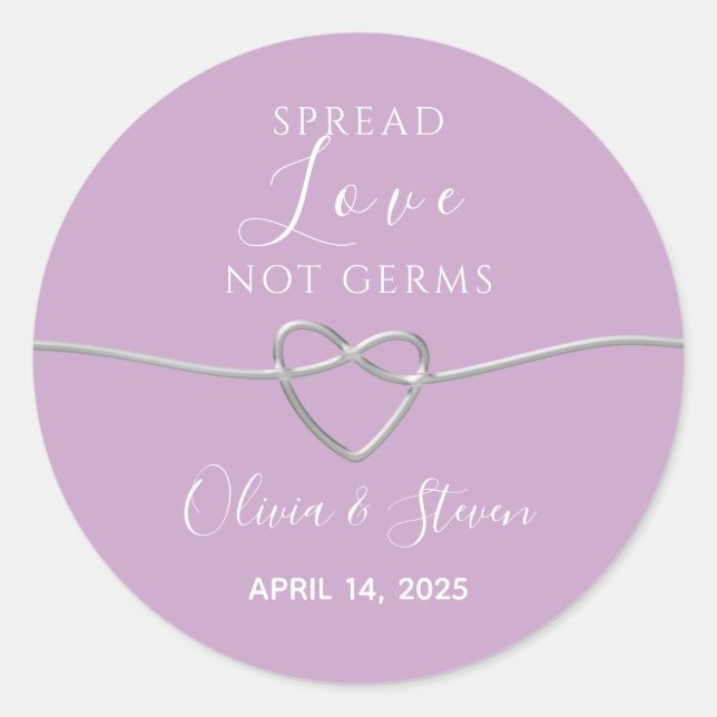 Sticker Rond Mariage Épandre Amour (Devant)