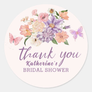 Sticker Rond Mariage fantaisiste il me donne des papillons Show
