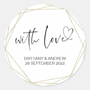 Sticker Rond Mariage Faveur Traiter La Confiture De Sac Avec Me