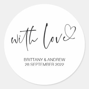 Sticker Rond Mariage favori Traiter La Confiture De Sac Avec Le