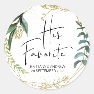 Sticker Rond Mariage Favoriser Sa Boîte De Traitement Préférée 