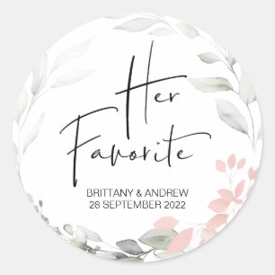 Sticker Rond Mariage Favoriser sa boîte de traitement préférée 