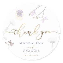 mariage fleur sauvage merci