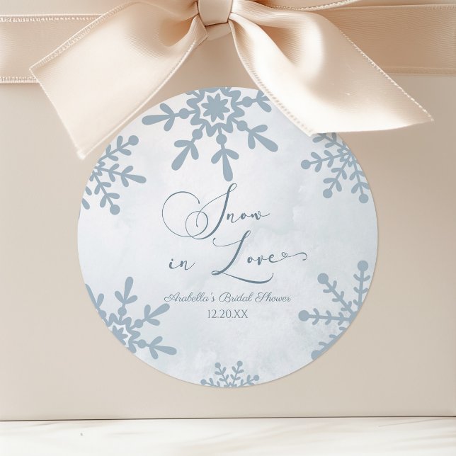 Sticker Rond Mariage Flocons D'amour Décoration De Fête De Rêve (Créateur téléchargé)