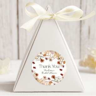 Sticker Rond Mariage Floral Botanique Miniature Vintage