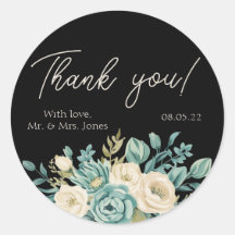 Mariage Floral de Merci personnalisé