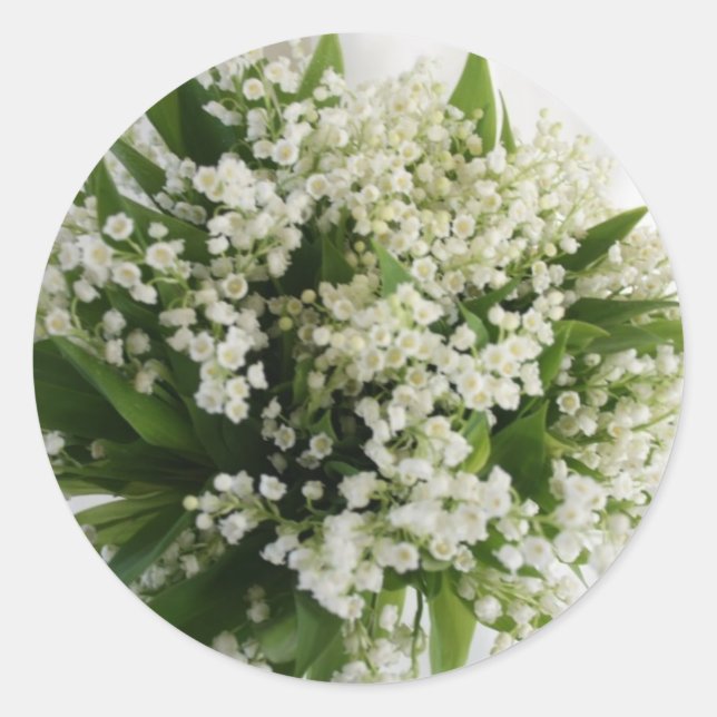 Sticker Rond Mariage FLORAL ENVELOPPE LES BÂTIMENTS DE SEL (Devant)