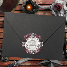 Mariage foncé mauve et noir