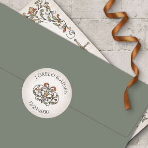 Sticker Rond Mariage Imaginaire Swords Gamer