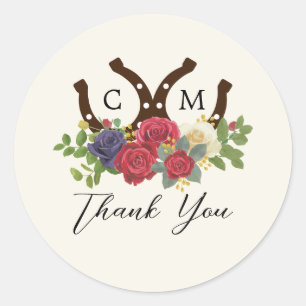 Sticker Rond Mariage inspiré par Kentucky Derby