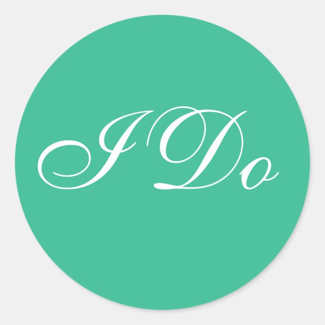 Sticker Rond Mariage Inviter Mountain Meadow (Devant)