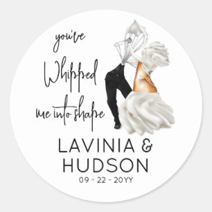 Sticker Rond Mariage Italien Drôle