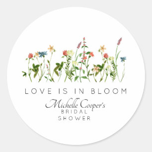Sticker Rond Mariage : L'amour est en fleurs Salle de bain de m