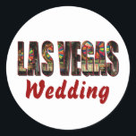 Sticker Rond Mariage Las Vegas<br><div class="desc">Mariage Las Vegas</div>