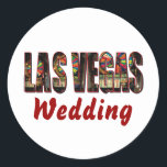 Sticker Rond Mariage Las Vegas<br><div class="desc">Mariage Las Vegas</div>