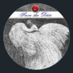 Sticker Rond MARIAGE LOVE PEACOCK blanc noir rose rouge rubis<br><div class="desc">Design élégant et élégant avec une pierre 3d gem, facilement personnalisable avec vos initiales et votre texte, développement graphique numérique par Bulgan Lumini .Facile à customiser avec votre propre texte pour toute occasion comme enregistrer les cartes de remerciements / , douches nuptiales, anniversaires, fêtes, douches fiançailles, ou à peu près...</div>