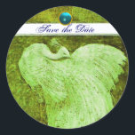 Sticker Rond MARIAGE LOVE PEACOCK blanc vert bleu aquamarine<br><div class="desc">Design élégant et élégant avec une pierre 3d gem, facilement personnalisable avec vos initiales et votre texte, développement graphique numérique par Bulgan Lumini .Facile à customiser avec votre propre texte pour toute occasion comme enregistrer les cartes de remerciements / , douches nuptiales, anniversaires, fêtes, douches fiançailles, ou à peu près...</div>