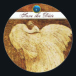 Sticker Rond MARIAGE LOVE PEACOCK brun blanc, saphir bleu<br><div class="desc">Design élégant et élégant avec une pierre 3d gem, facilement personnalisable avec vos initiales et votre texte, développement graphique numérique par Bulgan Lumini .Facile à customiser avec votre propre texte pour toute occasion comme enregistrer les cartes de remerciements / , douches nuptiales, anniversaires, fêtes, douches fiançailles, ou à peu près...</div>