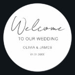 Sticker Rond Mariage Merci Anniversaire Fiançailles et événemen<br><div class="desc">Mariage Merci Anniversaire Fiançailles et événements</div>