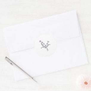 Sticker Rond Mariage minimaliste des prêteurs romantiques